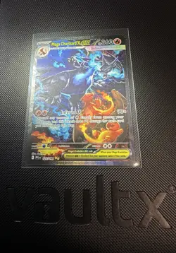 Mega Charizard X EX SIR 125/094 Phantasmal Flames English Pokemon TCG Pack Fresh - Image 1