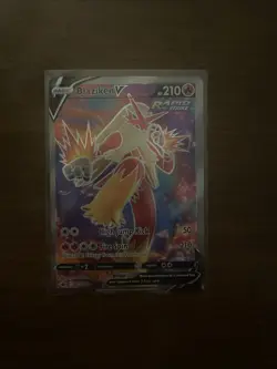 Near Mint Pokemon TCG Blaziken v Full Art From Chilling Reign - Image 1