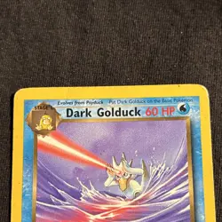 Dark Golduck 37/82 Team Rocket 1st Edition Rare 60 HP 2000 Wizards Pokemon TCG - Image 3
