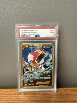 Pokemon Gyarados EX TCG 123/122 XY Breakpoint 2016 Secret Holo Rare Card PSA 9 - Image 2