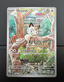 Meowth Illustration Rare ME02: Phantasmal Flames 106/094 NM Pokemon TCG - Image 1