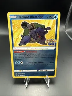Pokemon Radiant Blastoise 018/078 (NM) - Pokemon GO - Holo Rare - Pokemon TCG - Image 2