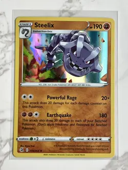 Pokemon TCG Steelix Sword & Shield: Fusion Strike 139/264 Holo Rare Pokemon - Image 1