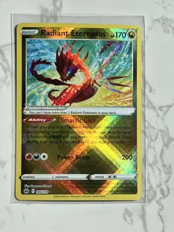 Pokemon TCG Radiant Eternatus Crown Zenith 105/159 Holo Radiant Rare - Image 1
