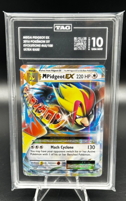 TAG 10 - #65 Mega Pidgeot EX 2016 Pokemon XY Evolutions Ultra Rare LOW POP - Image 1