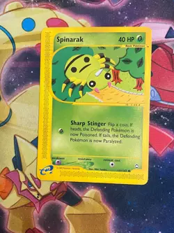 Pokemon TCG Spinarak Aquapolis 111/147 Regular Common LP - Image 1