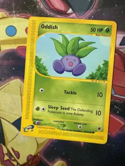 Pokemon Oddish (122/165) Expedition Base Set LP - Image 1