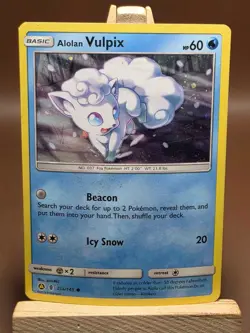 HP Alolan Vulpix - 21a/145 021a/145 Pokemon Alternate Art Promos Cosmo Holo - Image 1