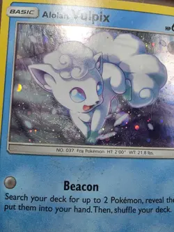 HP Alolan Vulpix - 21a/145 021a/145 Pokemon Alternate Art Promos Cosmo Holo - Image 5