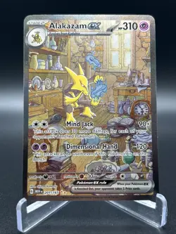 Pokemon TCG Alakazam EX 201/165 Special Illus. Rare Scarlet & Violet 151 SIR - Image 1