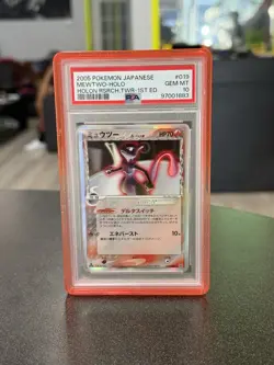 2005 POKEMON JPN HOLON RESEARCH TOWER 1ST ED #019 MEWTWO-HOLO PSA 10 - Image 1