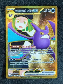 2025 Pokemon TEAM ROCKET'S CROBAT EX #242/182 Destined Rivals Hyper Rare English - Image 1