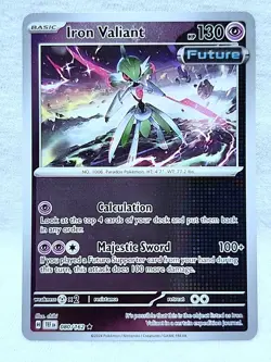 Iron Valiant 080/162 Rare Reverse Holo Temporal Forces Pokemon TCG - Image 1