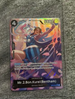 One Piece | Mr.2.Bon.Kurei(Bentham) | OP14-091 | Alt Art (SR) | NM - Image 1