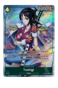 One Piece Tashigi Extra Booster Heroines Rare Holo EB03-018 Alt Art - Image 1