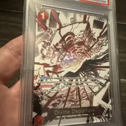 2025 One Piece Op 10 En Divine Departure Alternate Art #19 PSA 6 - Image 2