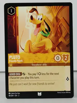 Pluto - Friendly Pooch - LORCANA Into the Inklands - 18/204 - singles - Image 1