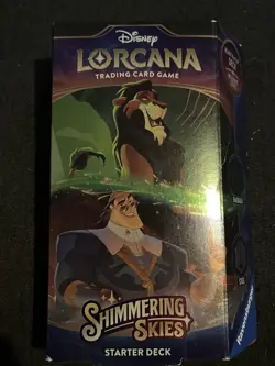 Disney Lorcana Shimmering Skies Emerald & Steel Starter Deck - Scar & Kronk New - Image 1