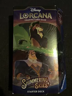 Disney Lorcana Shimmering Skies Emerald & Steel Starter Deck - Scar & Kronk New - Image 5