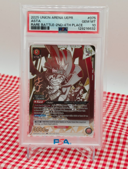 PSA 10 | Asta | Union Arena Black Clover Rare Battle 2nd-4th Place Winner Promo - Image 1