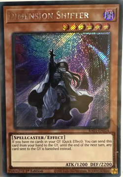 Dimension Shifter - Platinum Secret Rare RA01-EN014 1st Edition YuGiOh TCG Card - Image 1