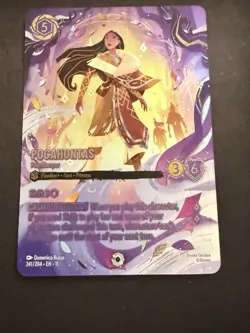 Disney Lorcana Pocahontas Peacekeeper Floodborn Card 241/204 English - Image 1