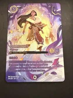 Disney Lorcana Pocahontas Peacekeeper Floodborn Card 241/204 English - Image 2