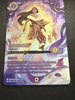 Disney Lorcana Pocahontas Peacekeeper Floodborn Card 241/204 English - Image 3
