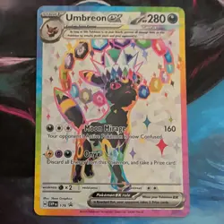Pokemon TCG Umbreon ex SVP176 Full Art Promo EX Scarlet & Violet Holo Card - Image 1