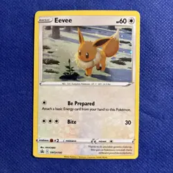 Eevee SWSH190 Pokemon Card Brilliant Stars 2022 Black Star Holo Promo NM (b) - Image 1