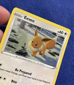 Eevee SWSH190 Pokemon Card Brilliant Stars 2022 Black Star Holo Promo NM (b) - Image 3