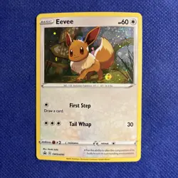 Eevee SWSH095 Black Star Promo Pokemon TCG Card 2020 Holo Rare NM - Image 1