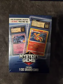 Pokemon Mystery Gems Contains 1 CGC Graded Card 2026 MJ Holding - NEW - Image 1