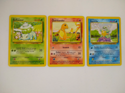Pokemon Base Set Starters - Bulbasaur Charmander Squirtle - Exact Cards! - Image 1