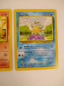 Pokemon Base Set Starters - Bulbasaur Charmander Squirtle - Exact Cards! - Image 4