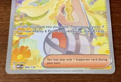 Lillie's Determination SIR 184/132 Pokemon TCG Mega Evolution Holo Card NM - Image 3