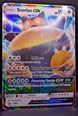 Snorlax GX SM05 Sun Moon Black Star Promo Card NM Condition JUMBO - Image 1