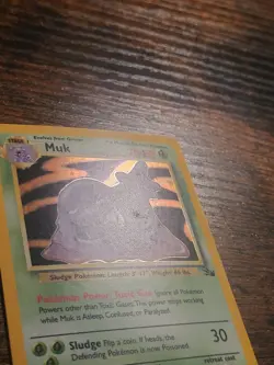 Pokemon TCG Muk Holo Rare Card 13/62 Fossil - Image 2