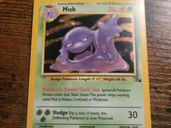 Pokemon TCG Muk Holo Rare Card 13/62 Fossil - Image 4