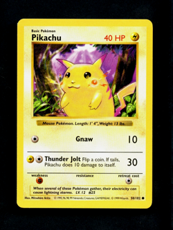 Pokemon Card: Shadowless Pikachu Red Cheeks Base (NM) - Image 1