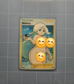 Melony Custom Pokemon Glow In The Dark Waifu/ trainer Card Fan Art - Image 1