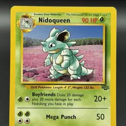 Nidoqueen 23/64 Jungle Rare Non-Holo Vintage Pokemon TCG Card - Image 2