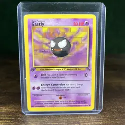 Pokemon TCG Gastly Fossil, 1st Edition Uncommon Card 33/62 - Image 1