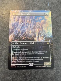 Crystal Barricade R 0296-MTG: Foundations-BORDERLESS FOIL - Image 1