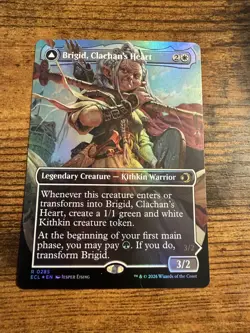 MTG Lorwyn Eclipsed BORDERLESS FOIL Brigid Clachan's Heart Brigid Doun's Mind - Image 1