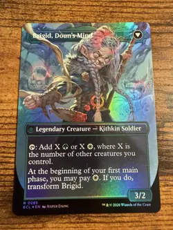 MTG Lorwyn Eclipsed BORDERLESS FOIL Brigid Clachan's Heart Brigid Doun's Mind - Image 2
