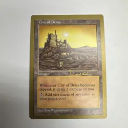 MTG - City Of Brass -1997 Janosch Kuhn - World Championship Decks - Image 1
