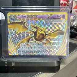Pokemon Crobat BREAK Promo Full Art Holo XY181 XY 160 HP Card - Image 1