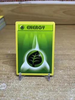 Grass Energy 99/102 Base Set Shadowless Pokemon 1999 WOTC Vintage Card - Image 1