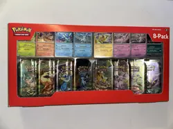 Pokemon TCG Prismatic Evolutions Costco 8 Mini-Tin Bundle w/ Promo Cards - Image 1